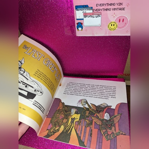 1984 Gremlins Story Books 1-3 and 5 with Record, No Scratches on record - Picture 14 of 16